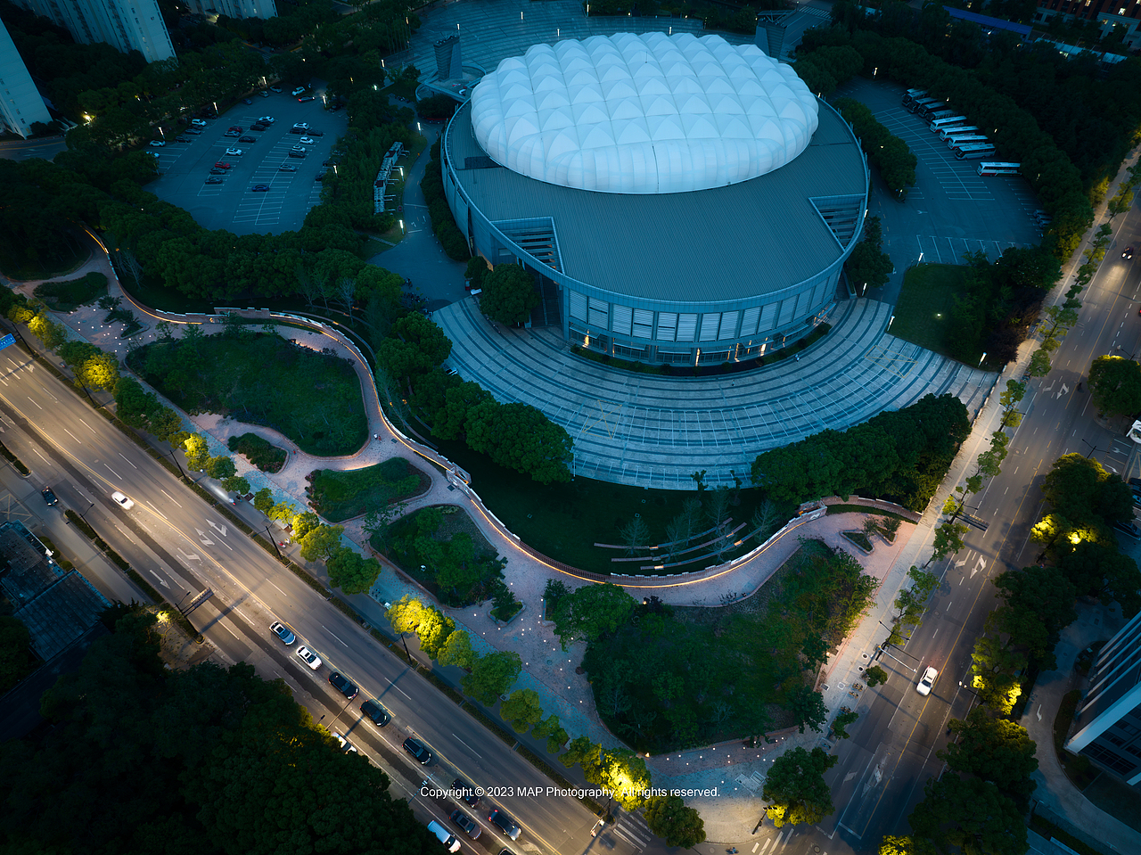 景观摄影|霍英东体育馆景观广场