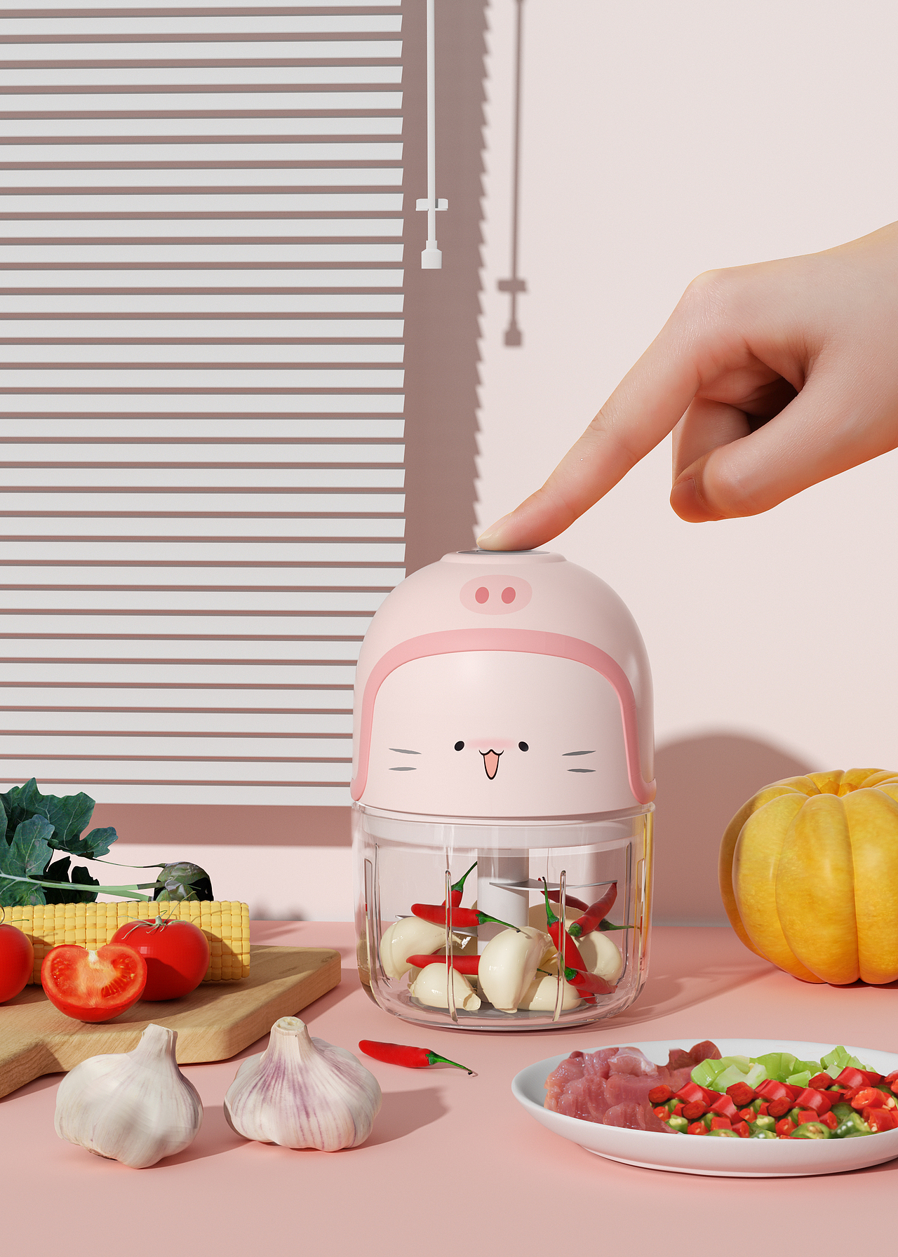料理机场景渲染（图ZMzcwODM3NjEy） - 产品 - 站酷设计师卡布奇多原创素材 - 站酷ZCOOL