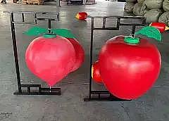 户外LED水果造型景观路灯杆装饰挂饰中国结灯箱定制 