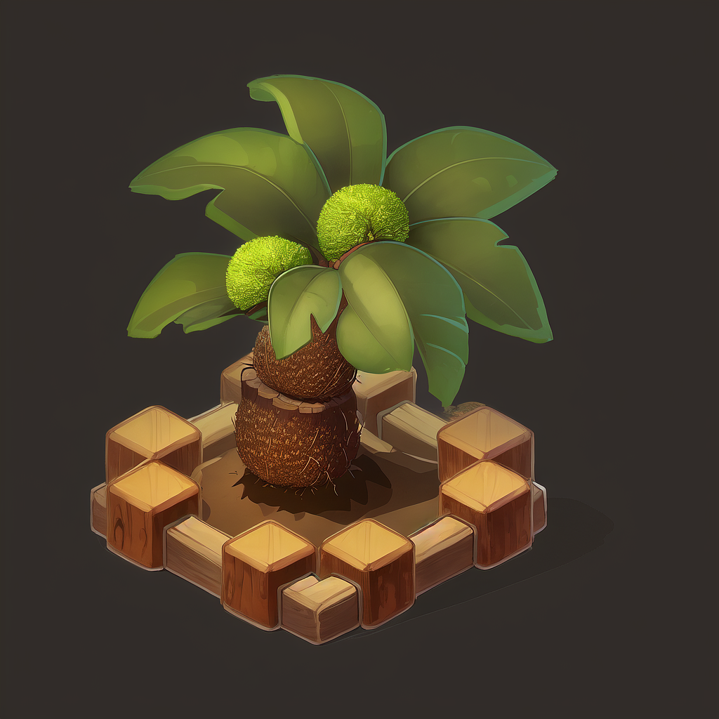 AI-卡通-花花草草