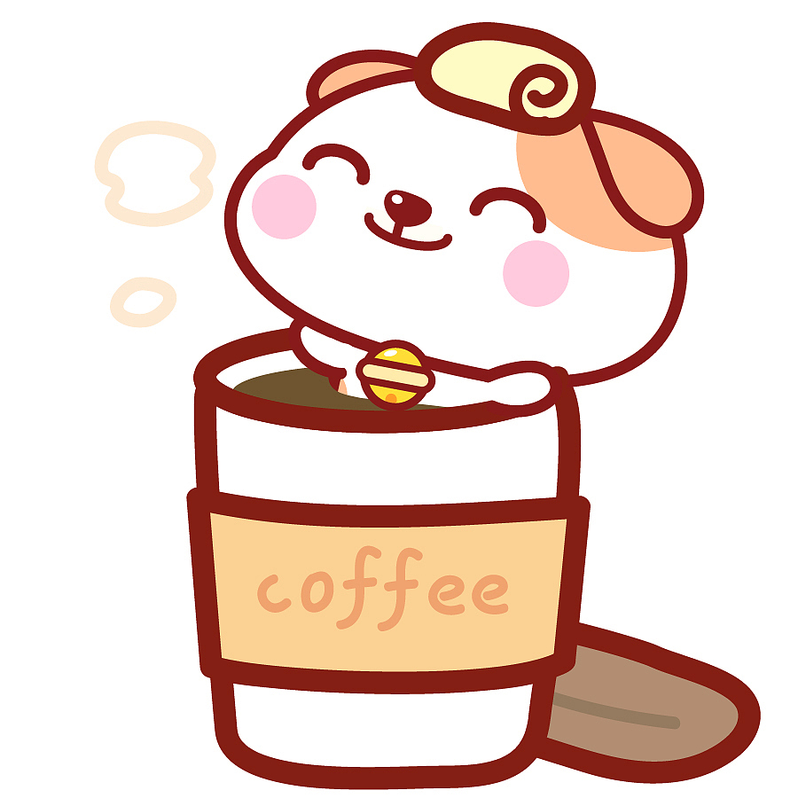 秋田君喝咖啡表情壁纸