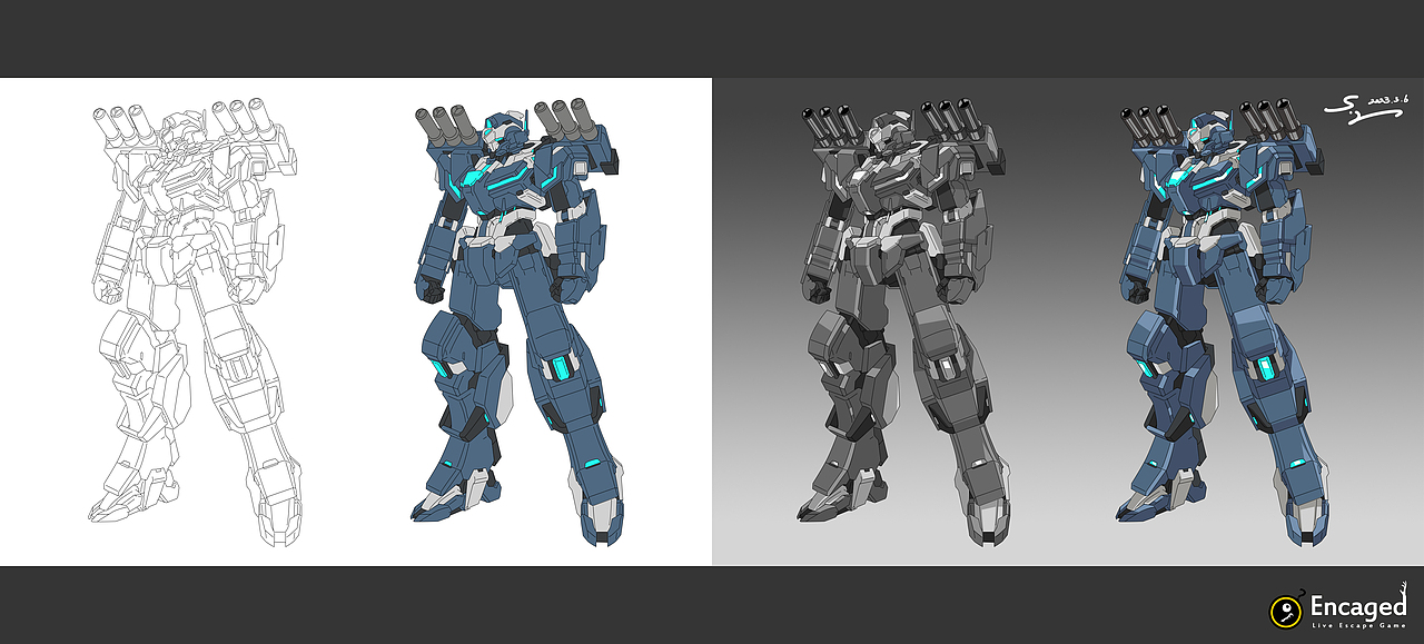 个人绘画作品-【Gundam】（2023）（图ZMzM3MzMwODIw） - 单幅漫画 - 站酷设计师S_Leaf原创素材 - 站酷ZCOOL