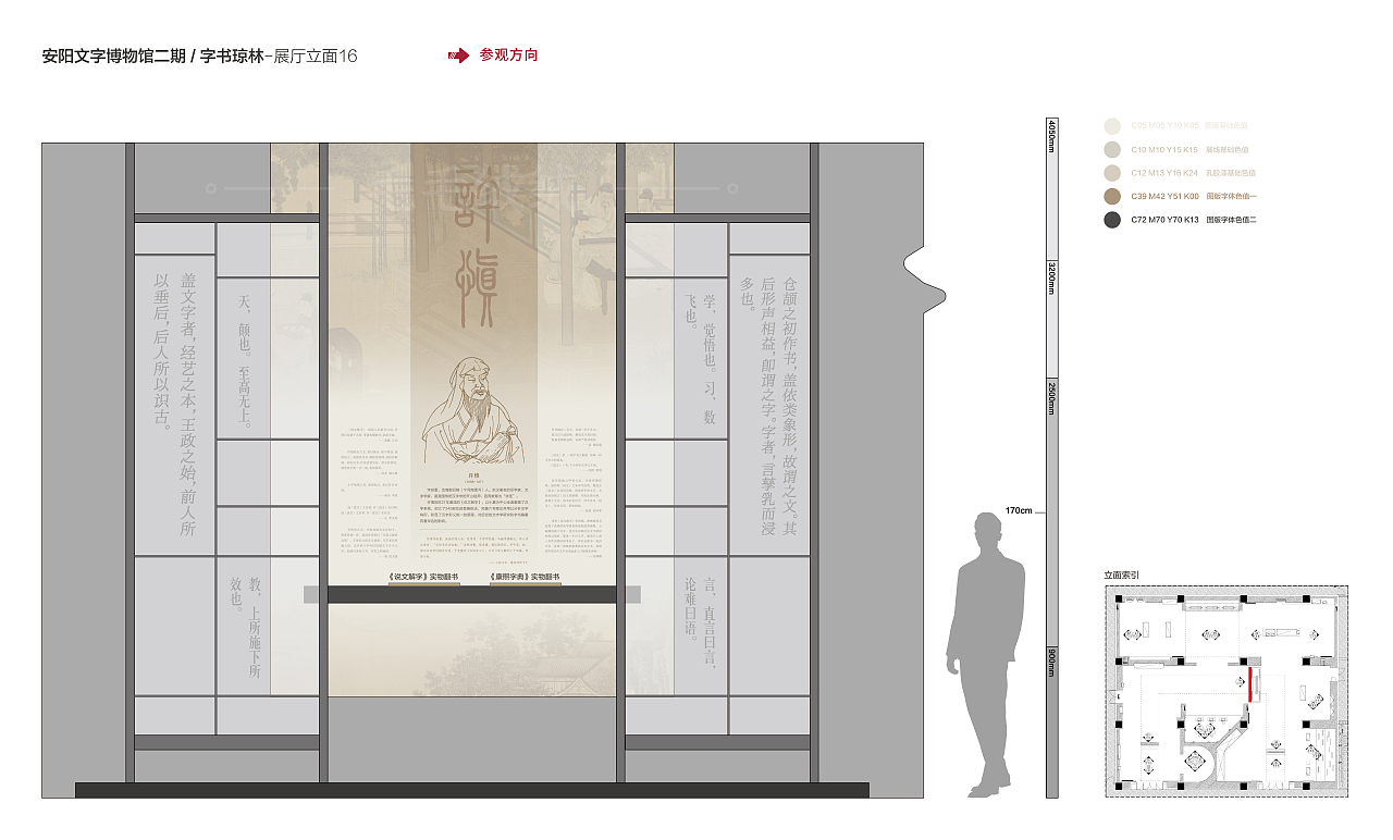 中国文字博物馆·徽文馆——字书琼林展厅(平面设计)