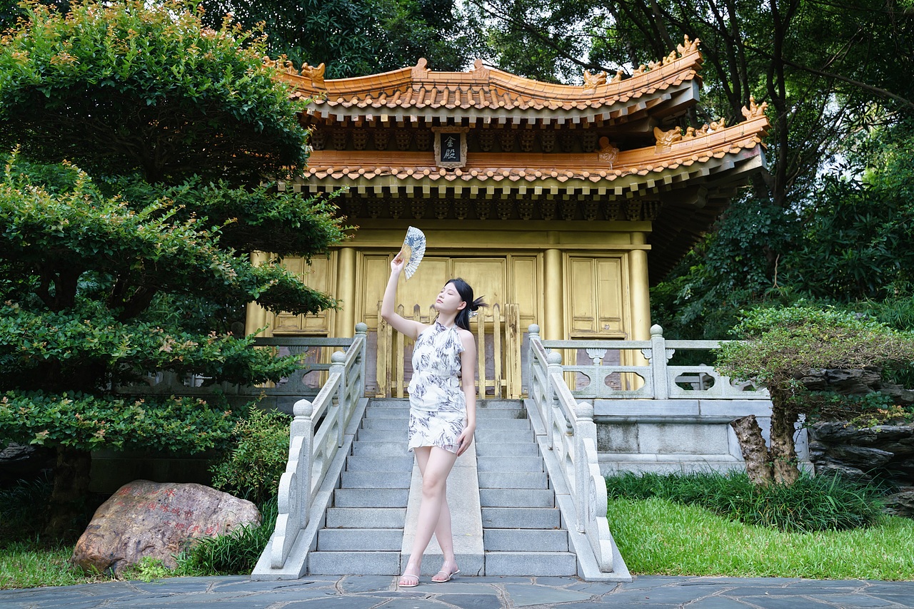 深圳园博园新中式小姐姐