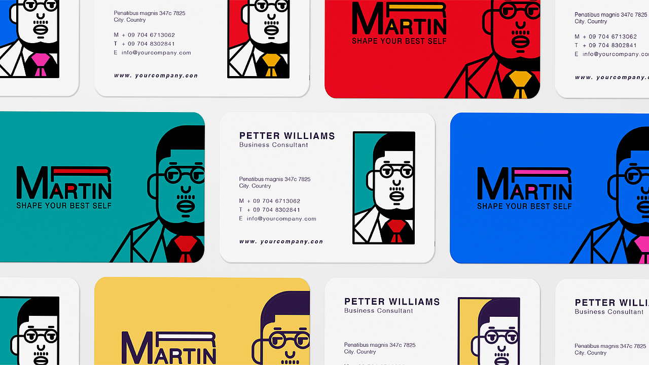 Mr Martin 图形logo设计