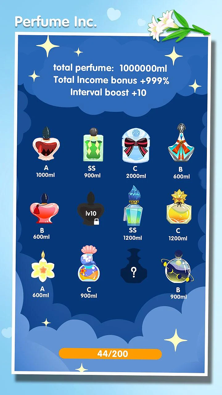 手游项目《Idle Perfume》香水小游戏