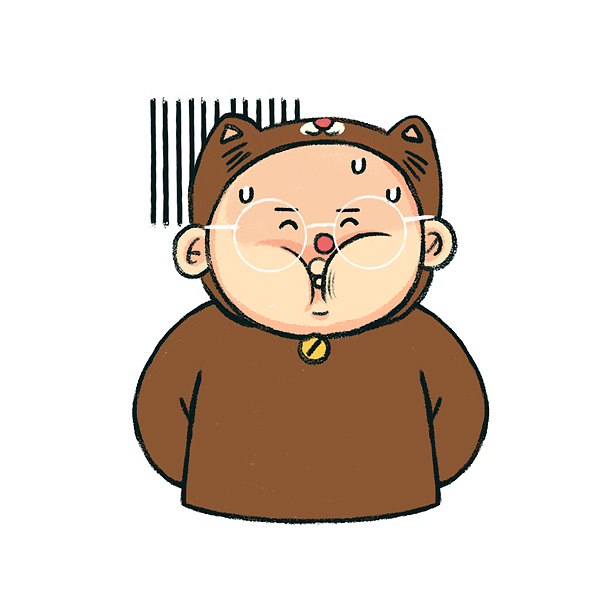 宅宅阿肥表情包ip设计