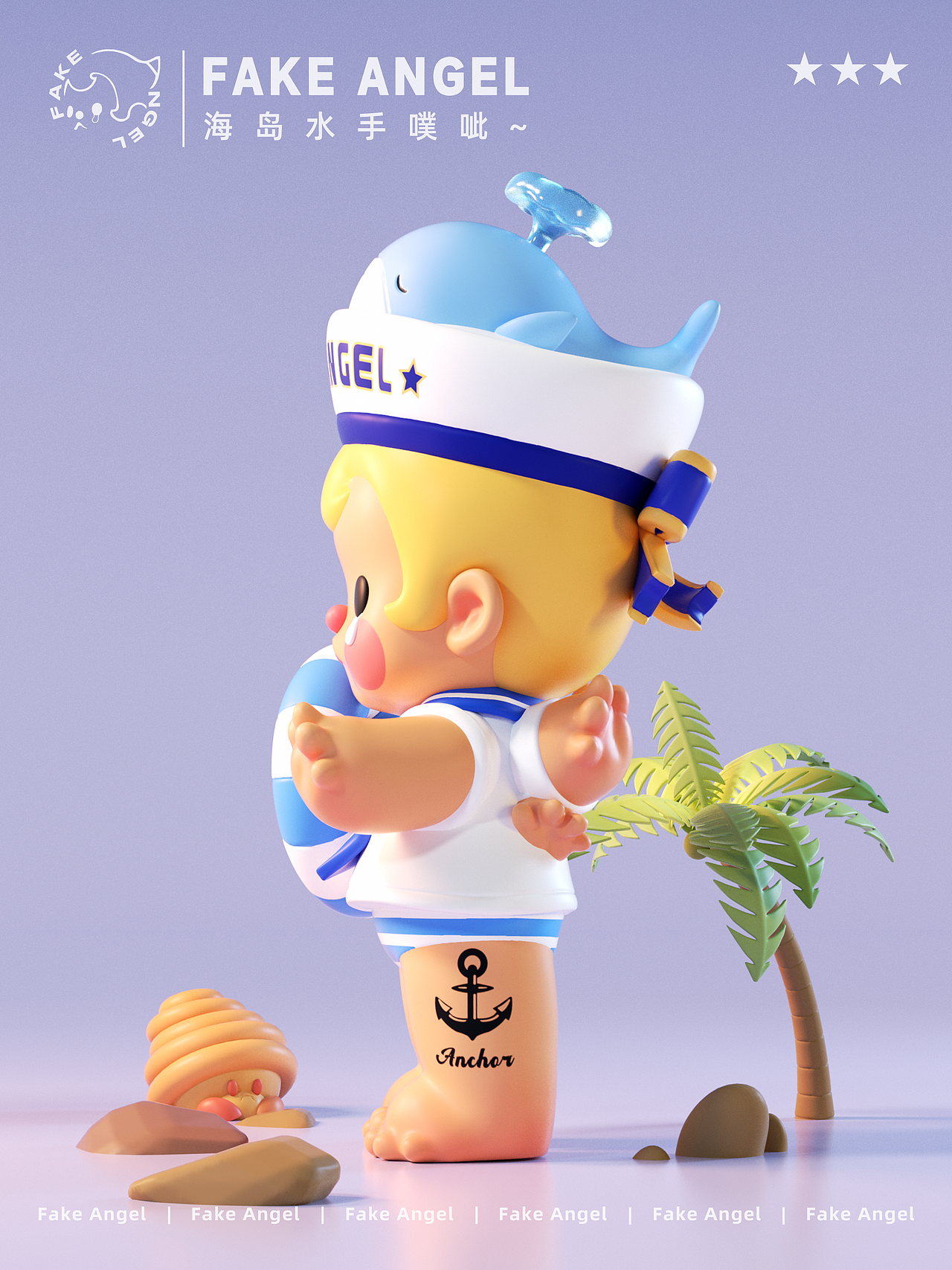 潮流玩具|FakeAngel哭仔海岛露营企划（图ZMzE4NTE0MjUy） - 玩具 - 站酷设计师萌达布MoeDouble原创素材 - 站酷ZCOOL