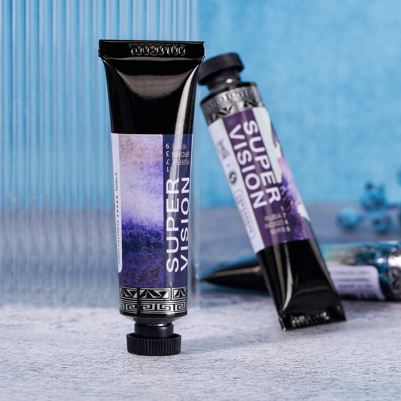 跨境电商 - 分层管状水彩颜料拍摄