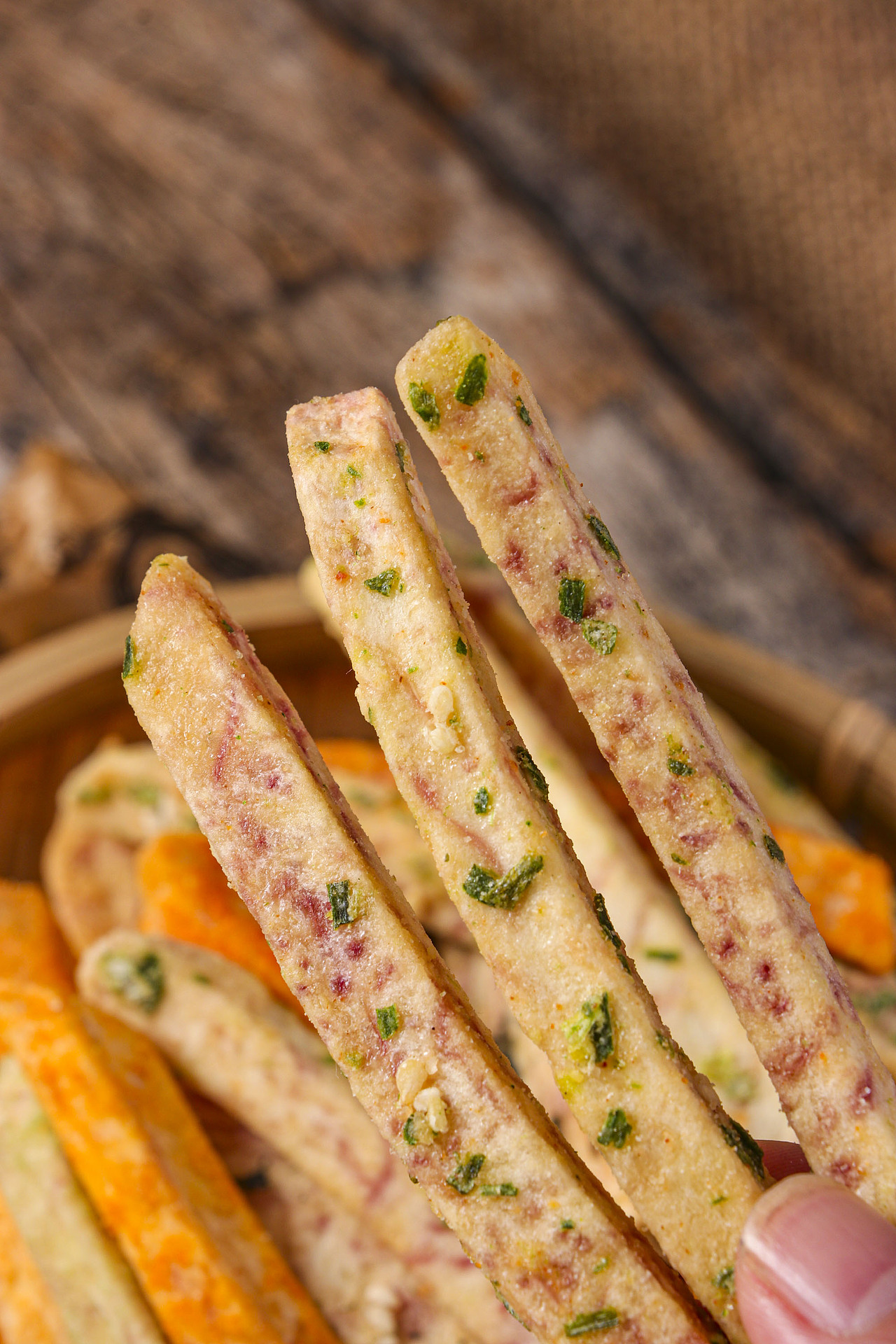 芋头条酥蟹黄咸蛋黄海苔味 香葱香芋条片咸蛋蟹黄芝士