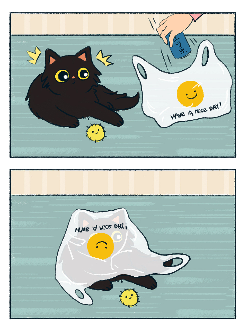 办公喵喵的日常（图ZMzY0ODAxMDY4） - 单幅漫画 - 站酷设计师luoyingegg原创素材 - 站酷ZCOOL