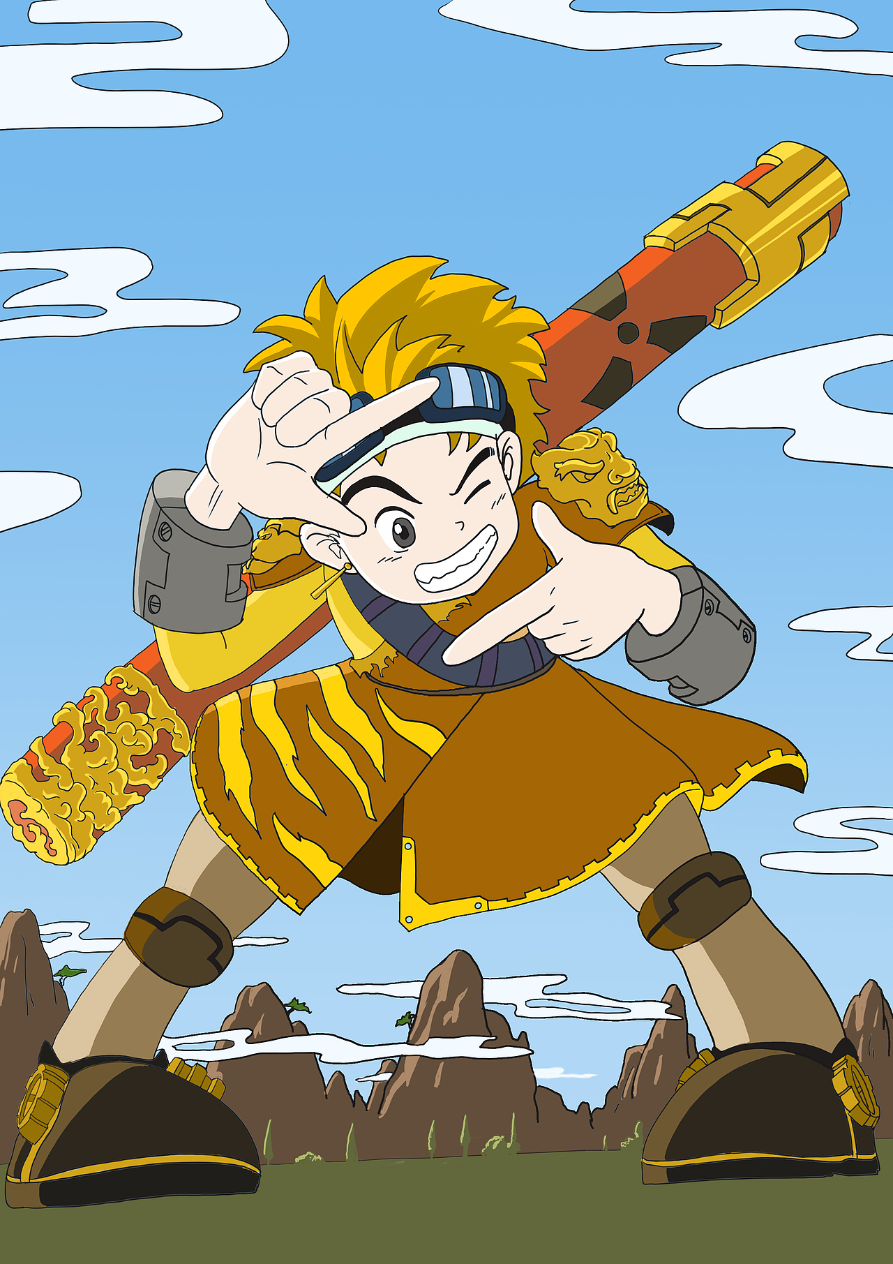 大师兄来啦！（图ZMzU0MDU5NTk2） - 艺术插画 - 站酷设计师飞翔在亚德里亚海原创素材 - 站酷ZCOOL