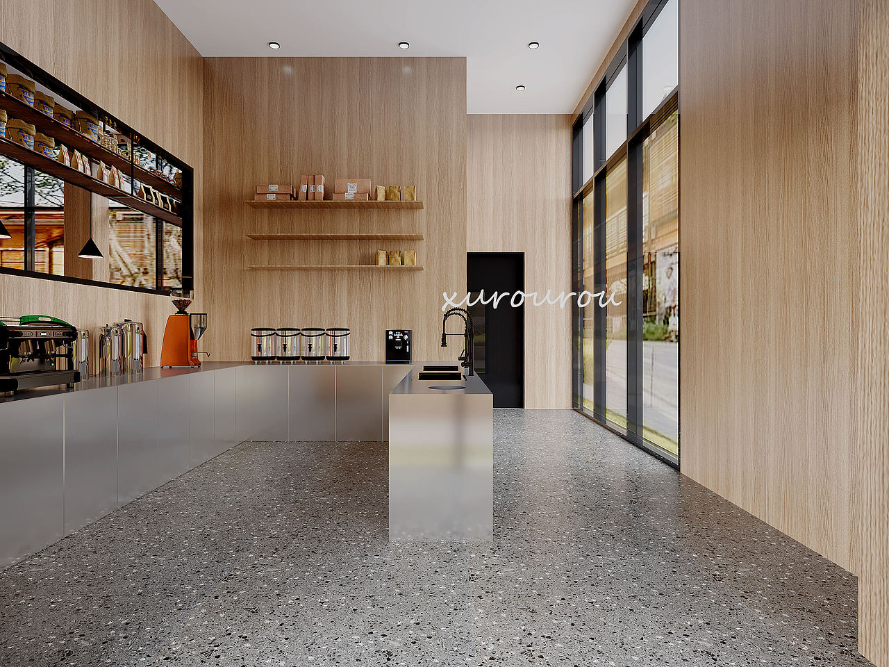 工装||咖啡馆---街边转角的咖啡店