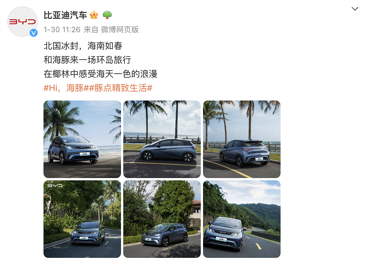 比亚迪海豚汽车-海南拍摄（已出街）