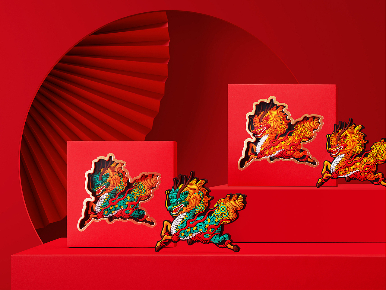 新国风 冰箱贴（图ZMzU4MDIxNDQ0） - 包装 - 站酷设计师有礼有节原创素材 - 站酷ZCOOL
