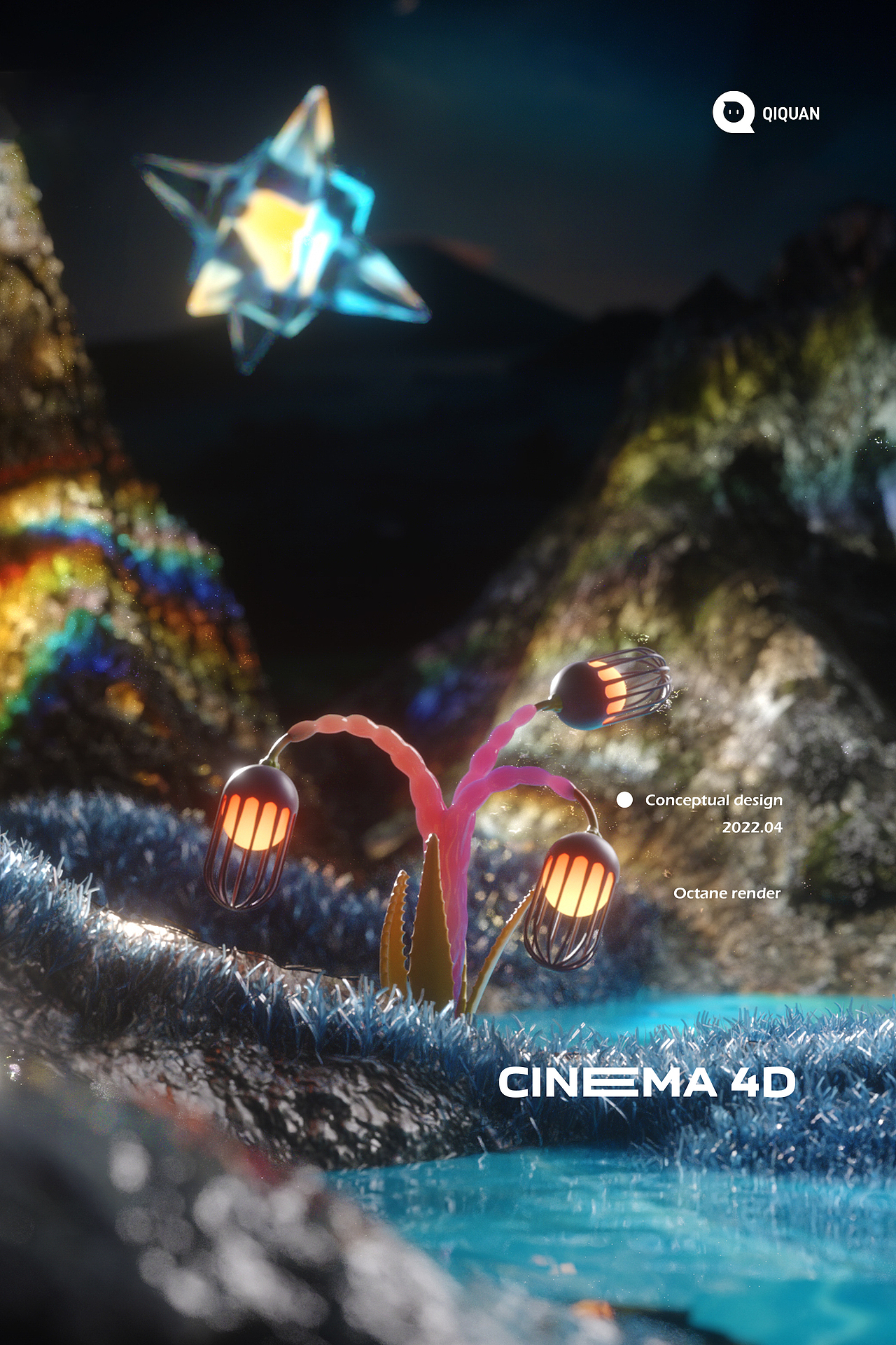 Collection of posters | C4D海报合集（图ZMzEwNDU0Mjgw） - 其他三维 - 站酷设计师齐全_LarryQ原创素材 - 站酷ZCOOL