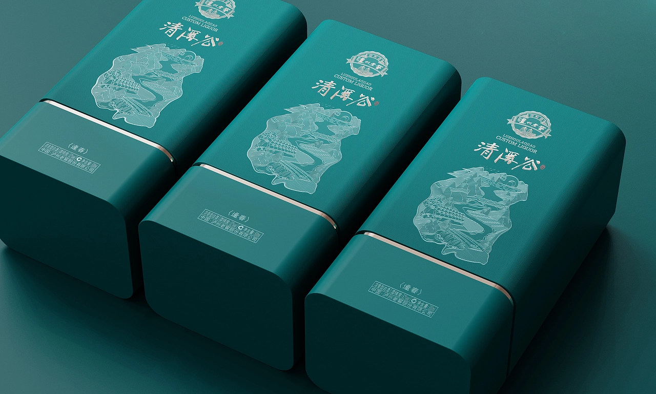 泸州老窖 白酒 酒包装设计渲染