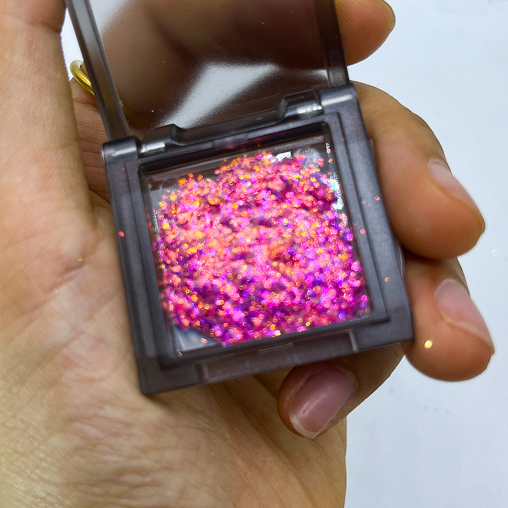 眼影美甲彩妆原料粉末拍摄(变色龙薄片)