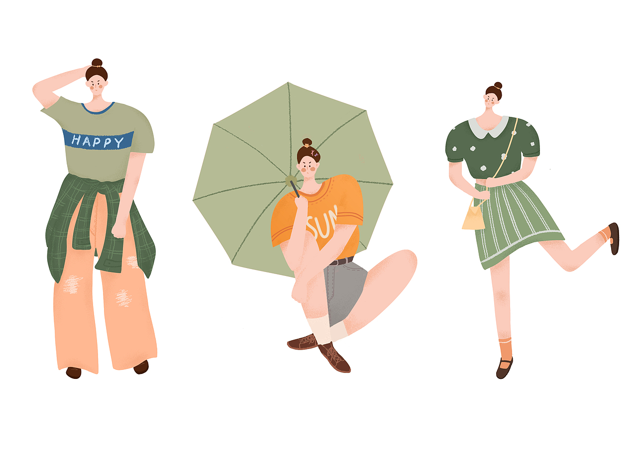 24节气人物插画系列