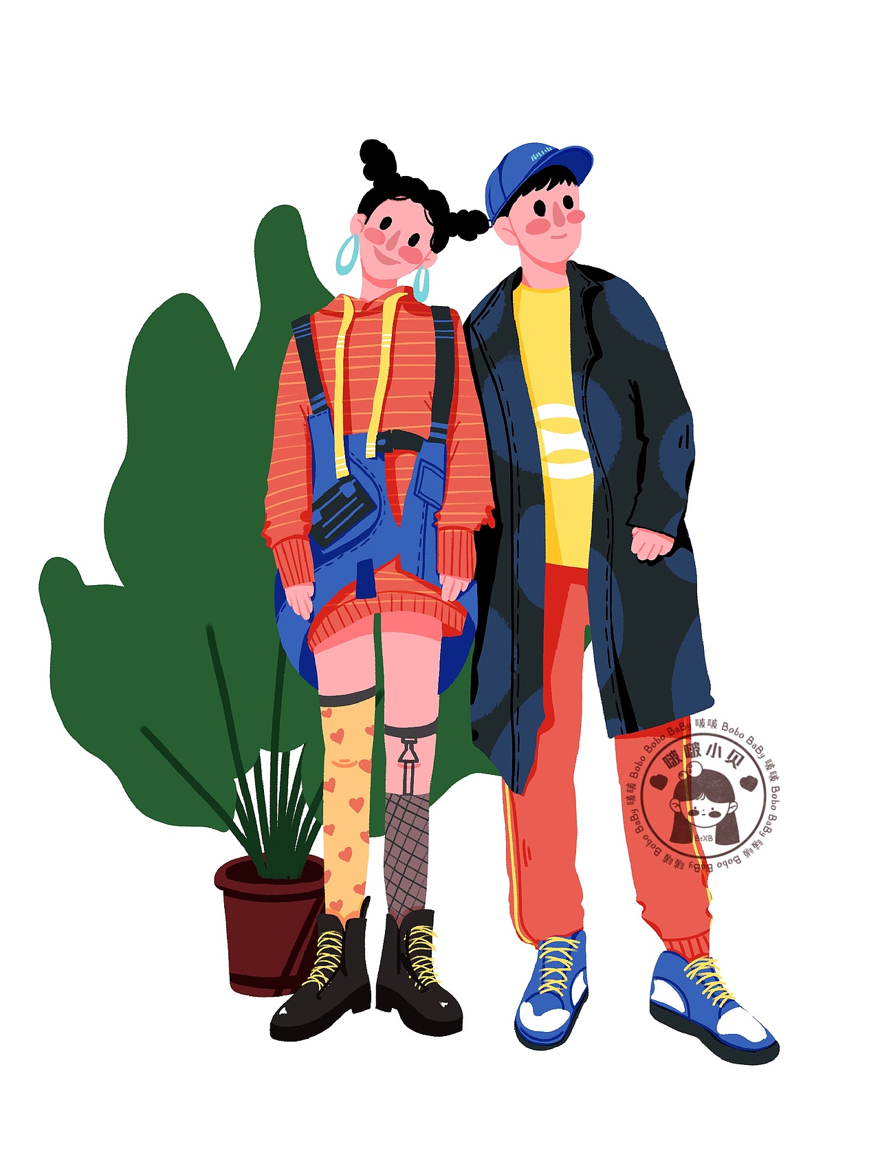 人物插画/速途（图ZMzM2NTIyODA0） - IP形象 - 站酷设计师啵啵小贝原创素材 - 站酷ZCOOL