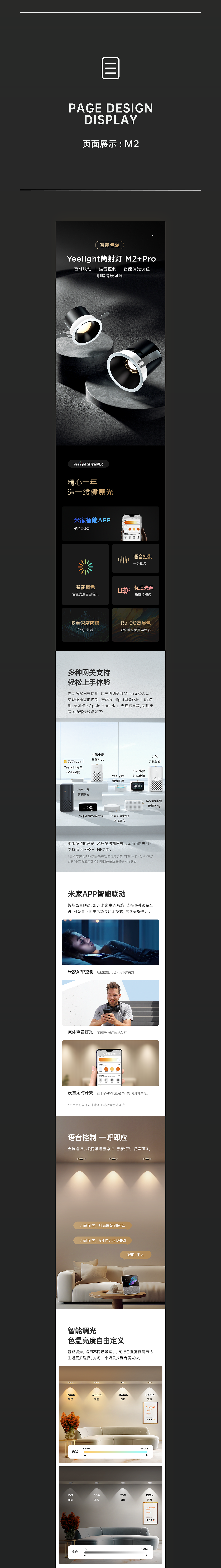 易来筒射灯详情视觉方案