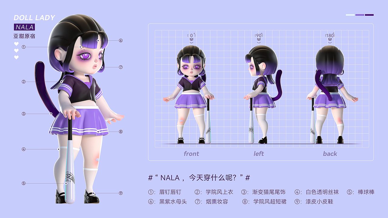 Doll Lady-NALA‘娜辣’IP人物系列设计（图ZMjk4NjA1MjA0） - 玩具 - 站酷设计师爱种田的小张原创素材 - 站酷ZCOOL