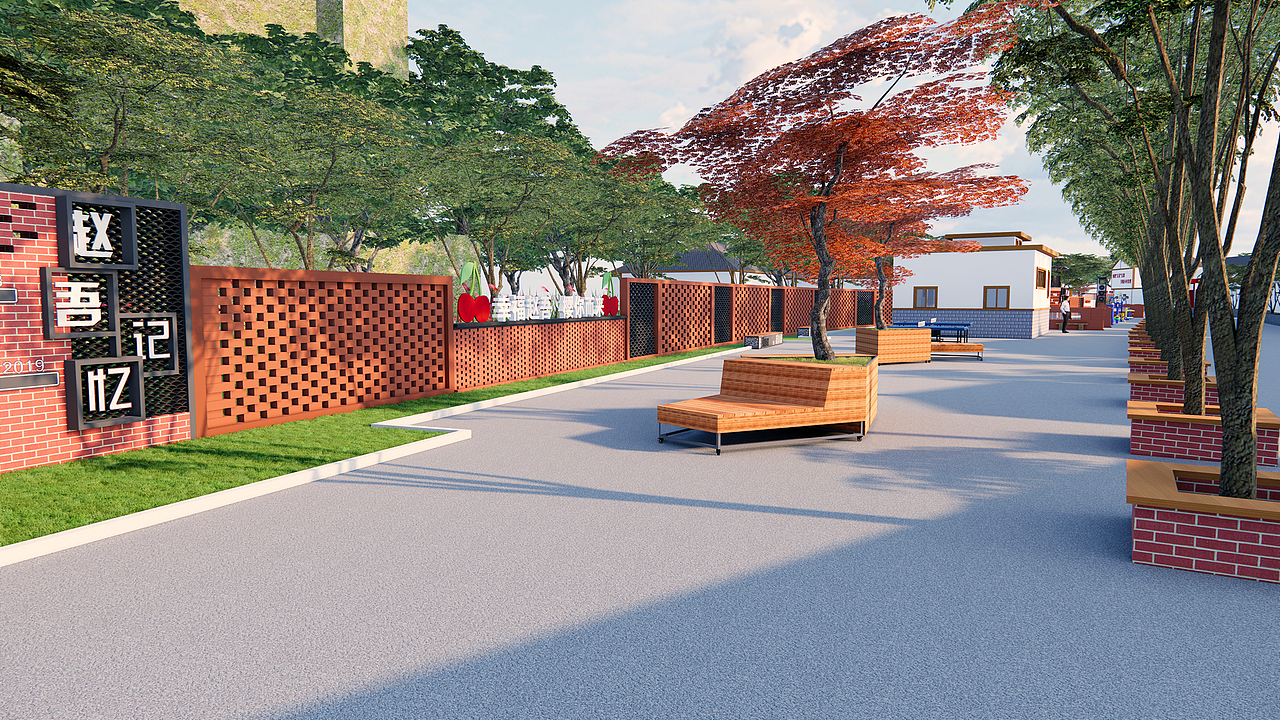 美丽乡村效果图（图ZMzIyMzMxMjY4） - 其他三维 - 站酷设计师指尖丨Design原创素材 - 站酷ZCOOL