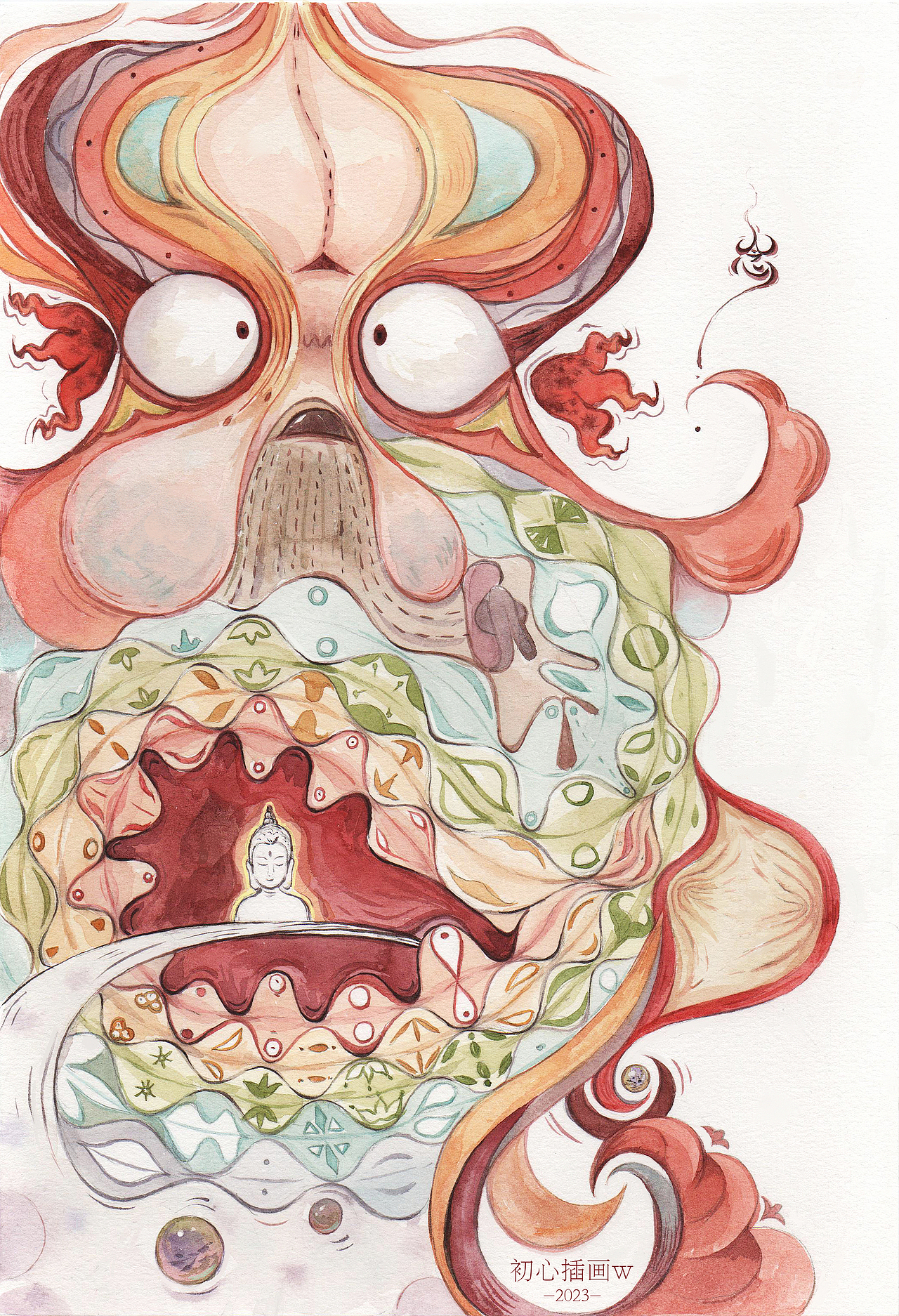 探索内在之旅（图ZMzQ3NDEzMTQ4） - 创作习作 - 站酷设计师初心插画w原创素材 - 站酷ZCOOL