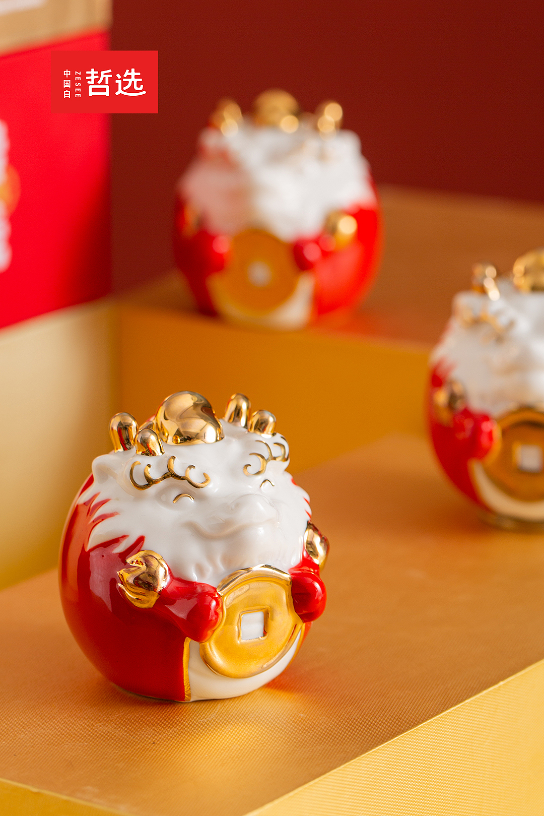 【中国白·哲选】转钱龙·生肖摆件（图ZMzYwMzQ5MTE2） - 生活用品 - 站酷设计师中国白哲选原创素材 - 站酷ZCOOL