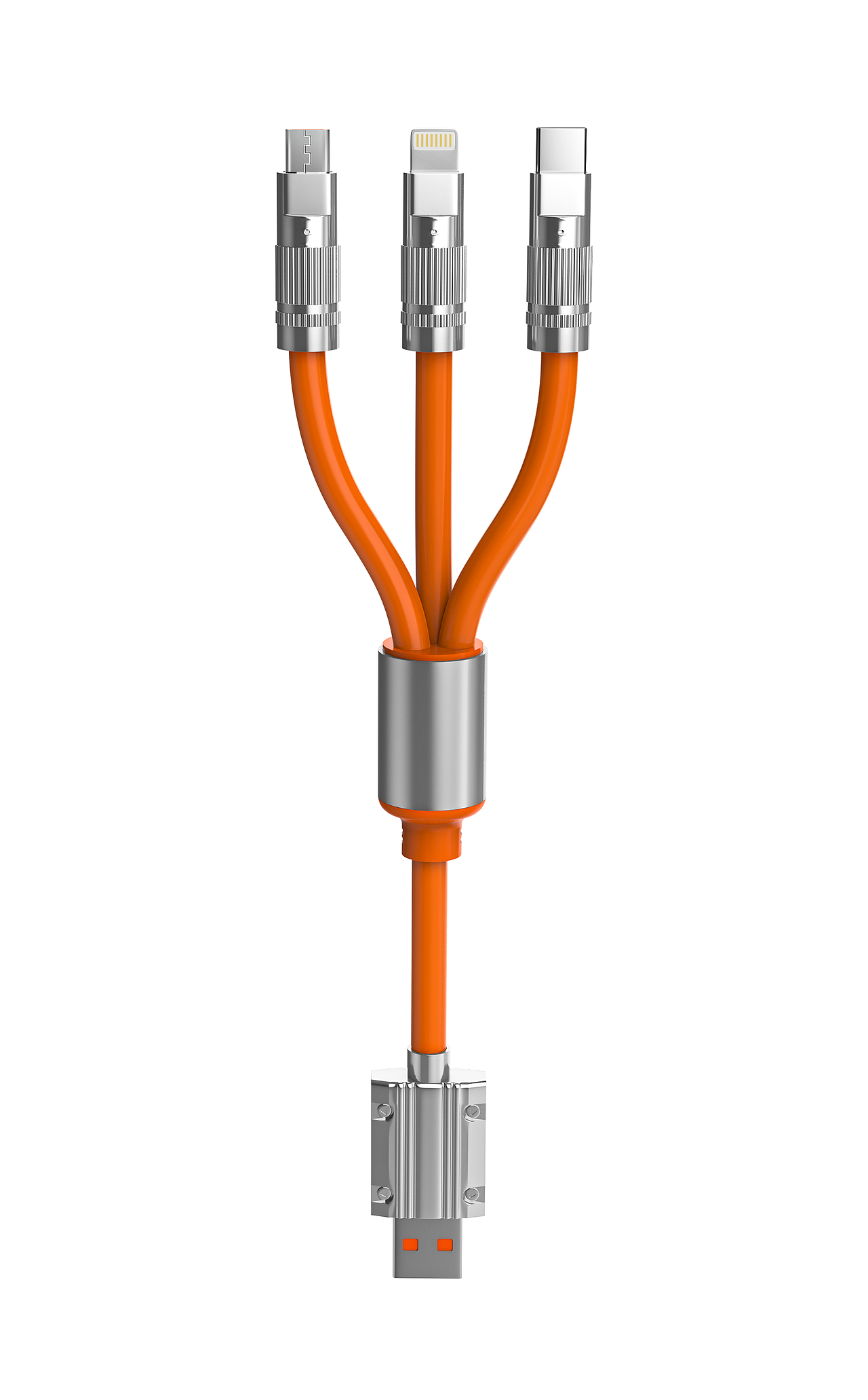 一拖三机甲数据线(C4D建模)