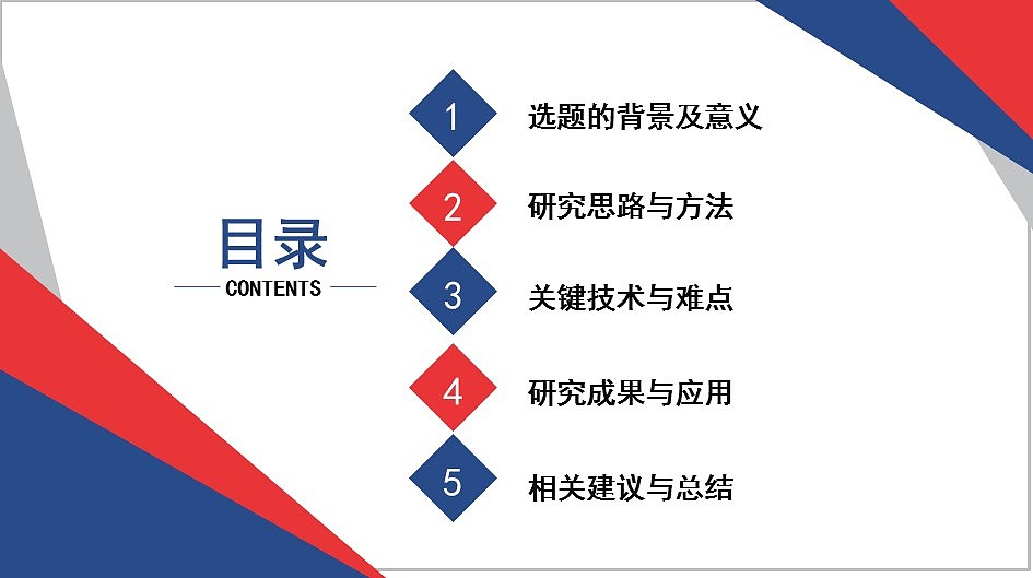 非主流时尚红蓝搭配大学生毕业论文答辩PPT模板（图ZMjk2MzEwNzgw） - PPT/Keynote - 站酷设计师豚设计原创素材 - 站酷ZCOOL
