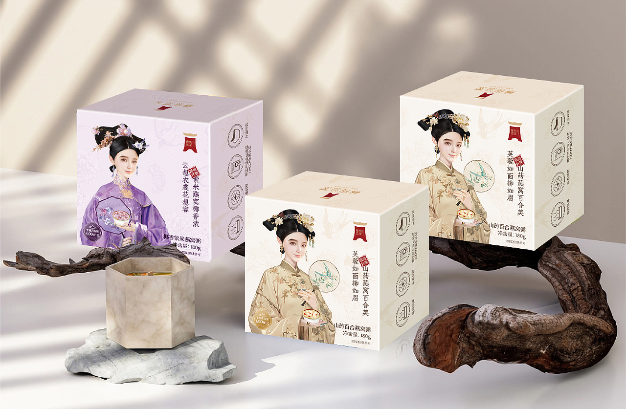 一画一美人 一诗一美食 ——燕窝粥（图ZMzY3NTY2MTQ0） - 其他平面 - 站酷设计师伟龙66原创素材 - 站酷ZCOOL