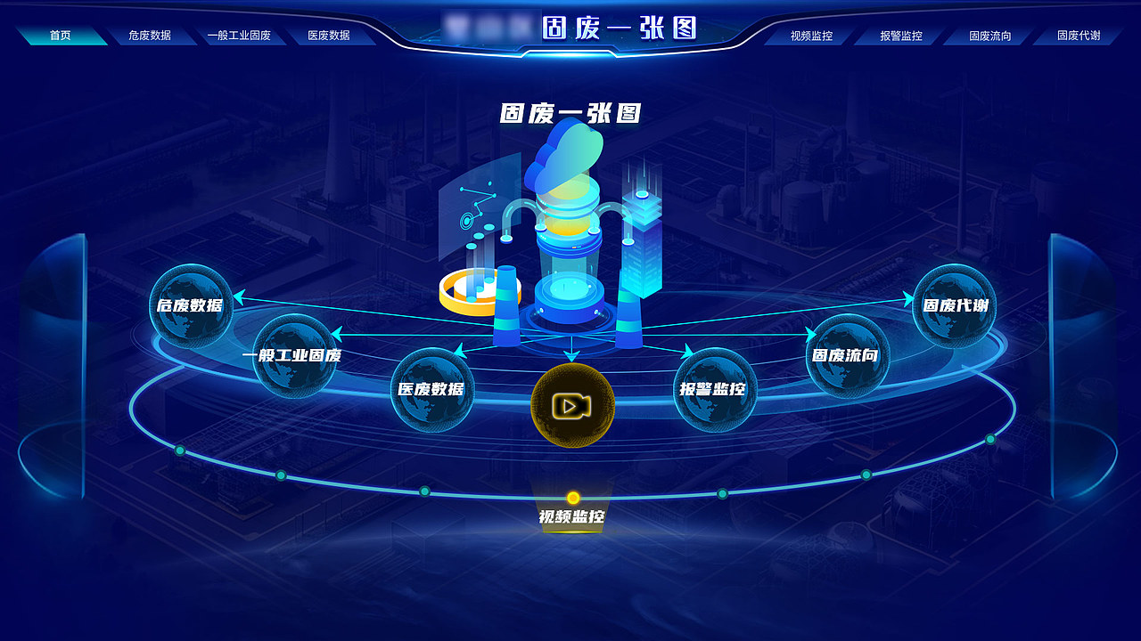 固废数据可视化大数据平台（图ZMzQ3NTUxOTMy） - 软件界面 - 站酷设计师美设工作室原创素材 - 站酷ZCOOL