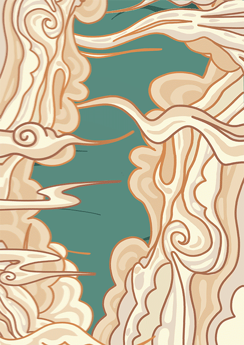 《红桃粿》潮汕美食宣传插画