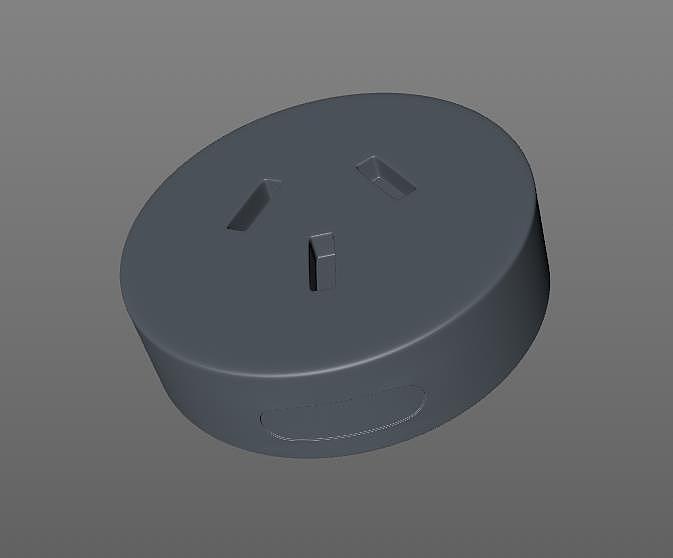 小米插头转换器建模