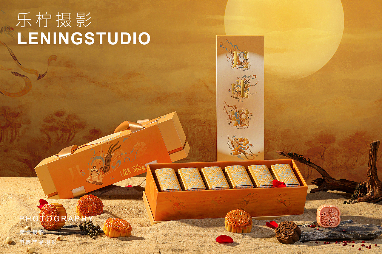 绿茶月饼中秋礼盒 美食拍摄|产品拍摄|创意摄影（图ZMzEwODc2NDA4） - 美食摄影 - 站酷设计师乐柠视觉原创素材 - 站酷ZCOOL