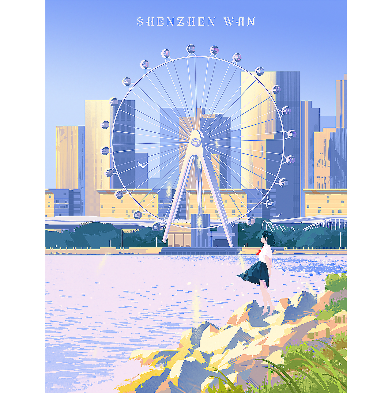深圳系列插画合集（图ZMjk5NzY0OTU2） - 商业插画 - 站酷设计师YNG724原创素材 - 站酷ZCOOL