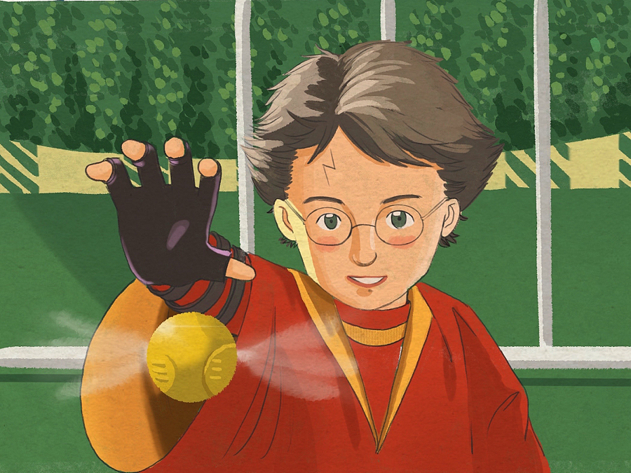 当插画遇见电影哈利波特与魔法石