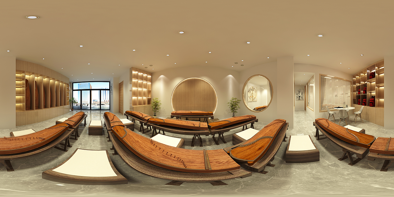 古筝培训教室（图ZMzI0NzczNzE2） - 建筑/空间 - 站酷设计师云景工程设计原创素材 - 站酷ZCOOL