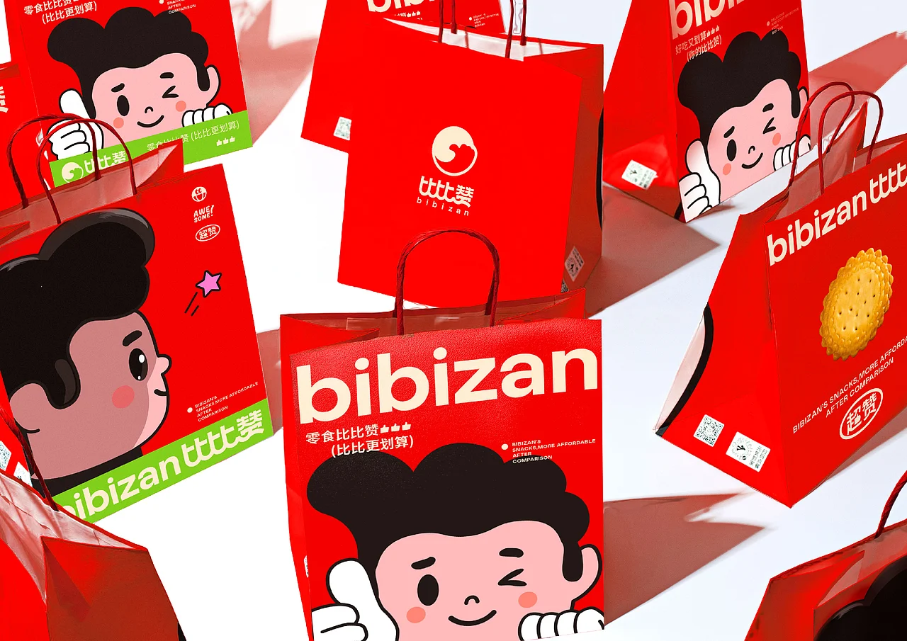 比比赞 休闲零食 品牌升级IP设计 