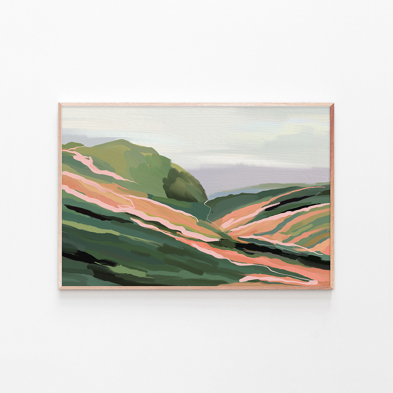 原创现代色彩风景油画 For 美国知名艺术品牌