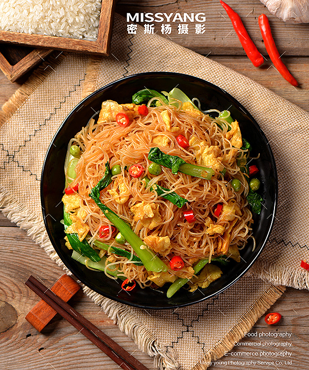 桂林炒细米粉拍摄|美食摄影|电商速食摄影|×郑州密斯杨