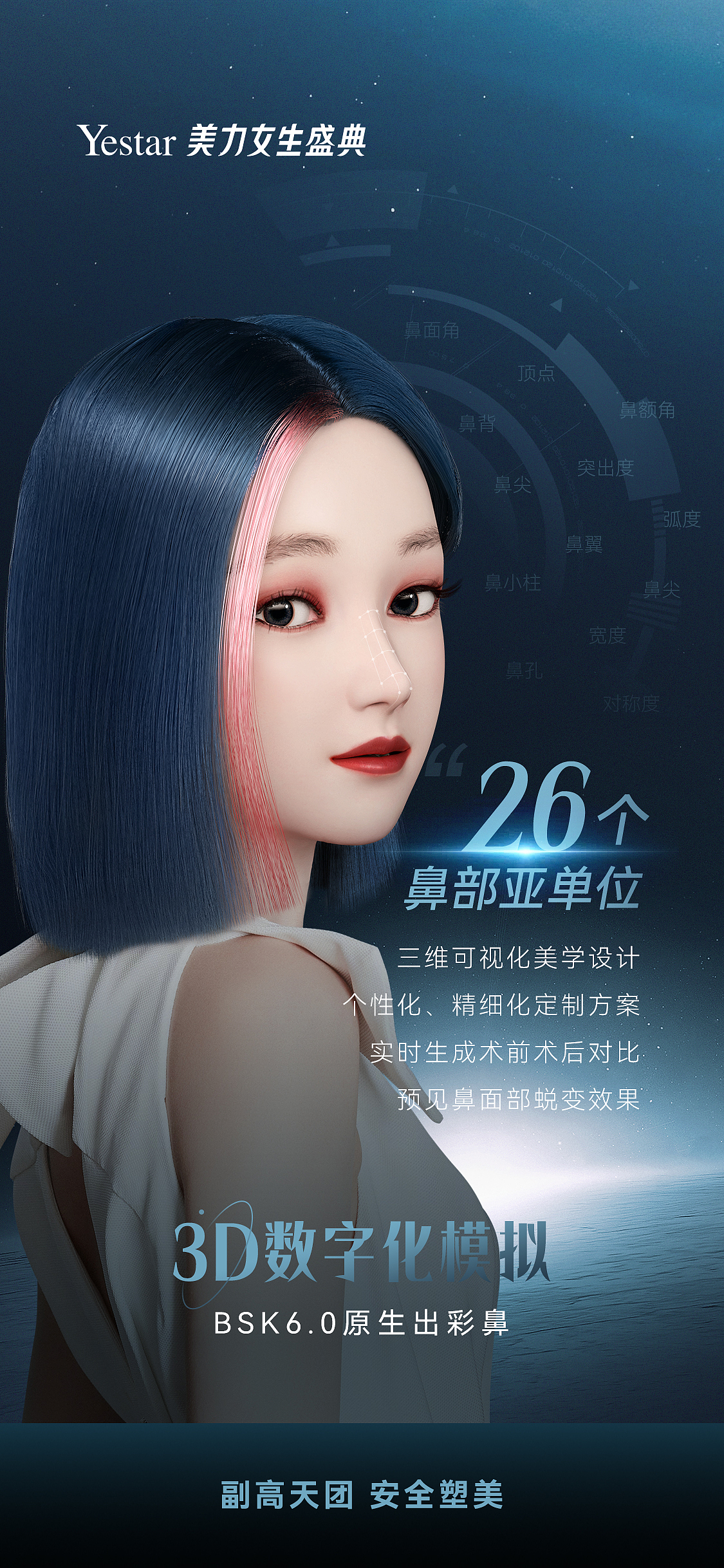 3D模拟数字化成型鼻组图