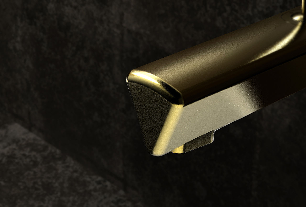 极简黄铜排杆水龙头设计