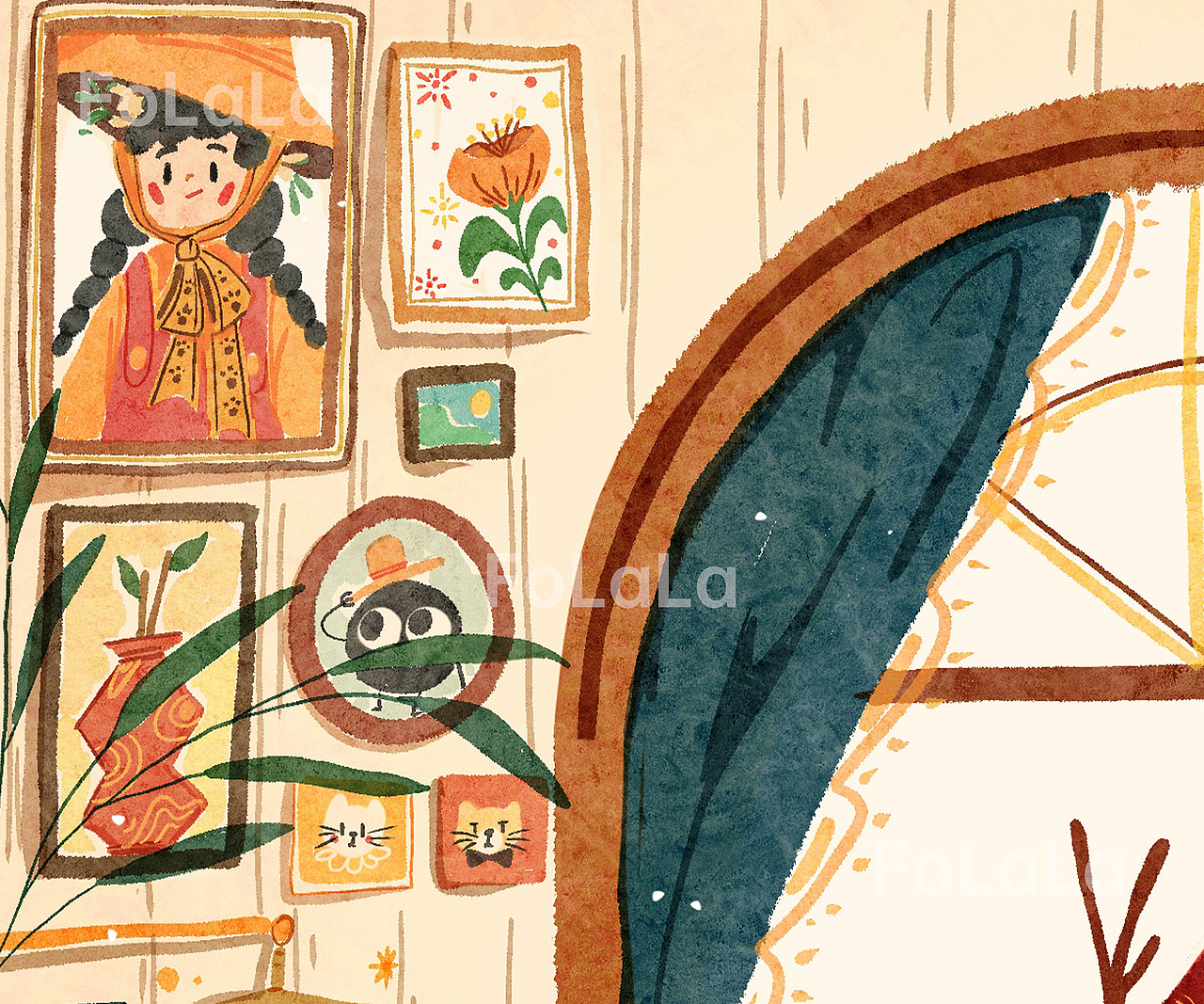 魔女系列03：原创插画-魔女故事会（图ZMzIxODMxNDgw） - 儿童插画 - 站酷设计师Folala一二原创素材 - 站酷ZCOOL