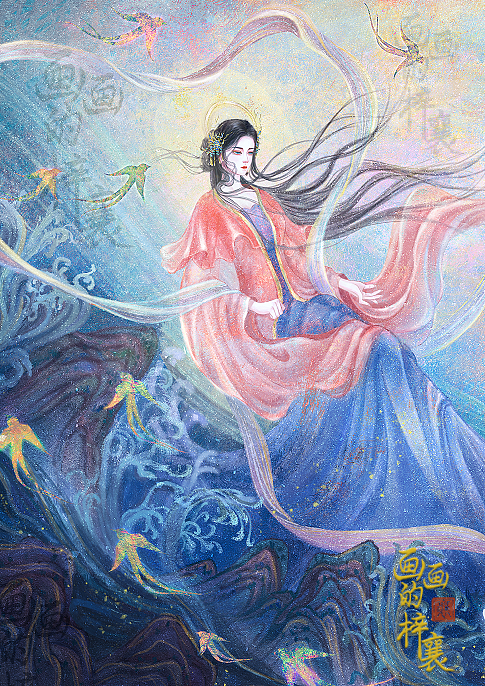 山海经系列-宵明烛光（图ZMzU0ODIxNzYw） - 概念设定 - 站酷设计师画画的梓襄原创素材 - 站酷ZCOOL