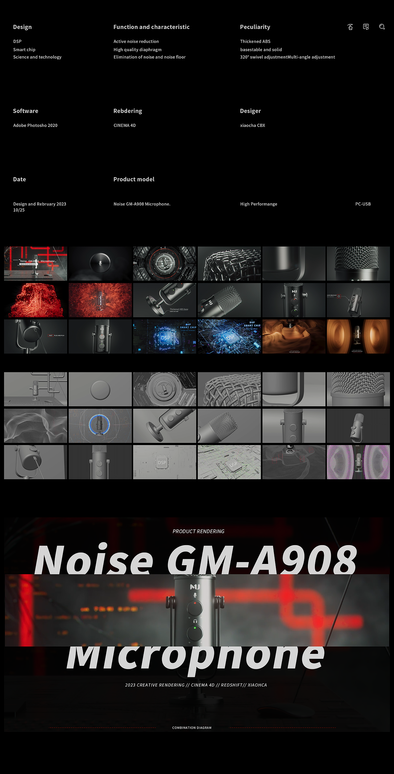 Noise GM-A908 麦克风（图ZMzYyMTIyOTY4） - 产品 - 站酷设计师小查CBX原创素材 - 站酷ZCOOL