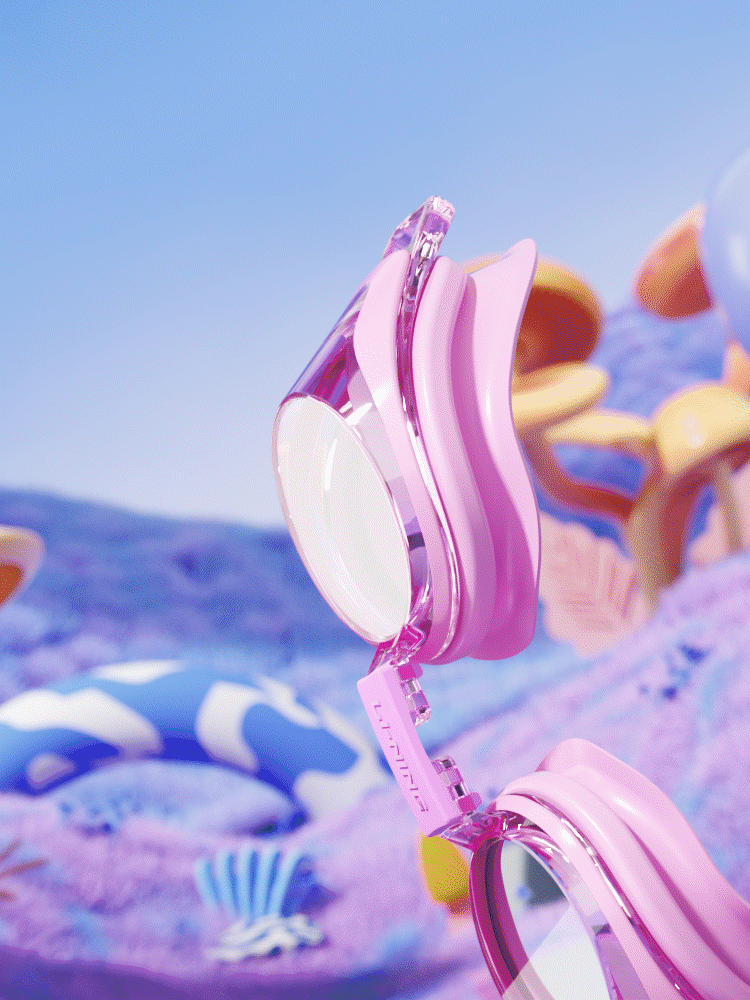 一款儿童泳镜产品三维视频