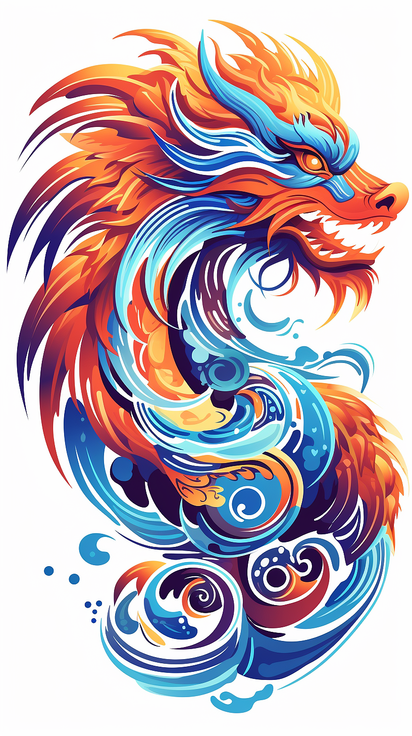 AIGC中国传统纹样——龙凤呈祥