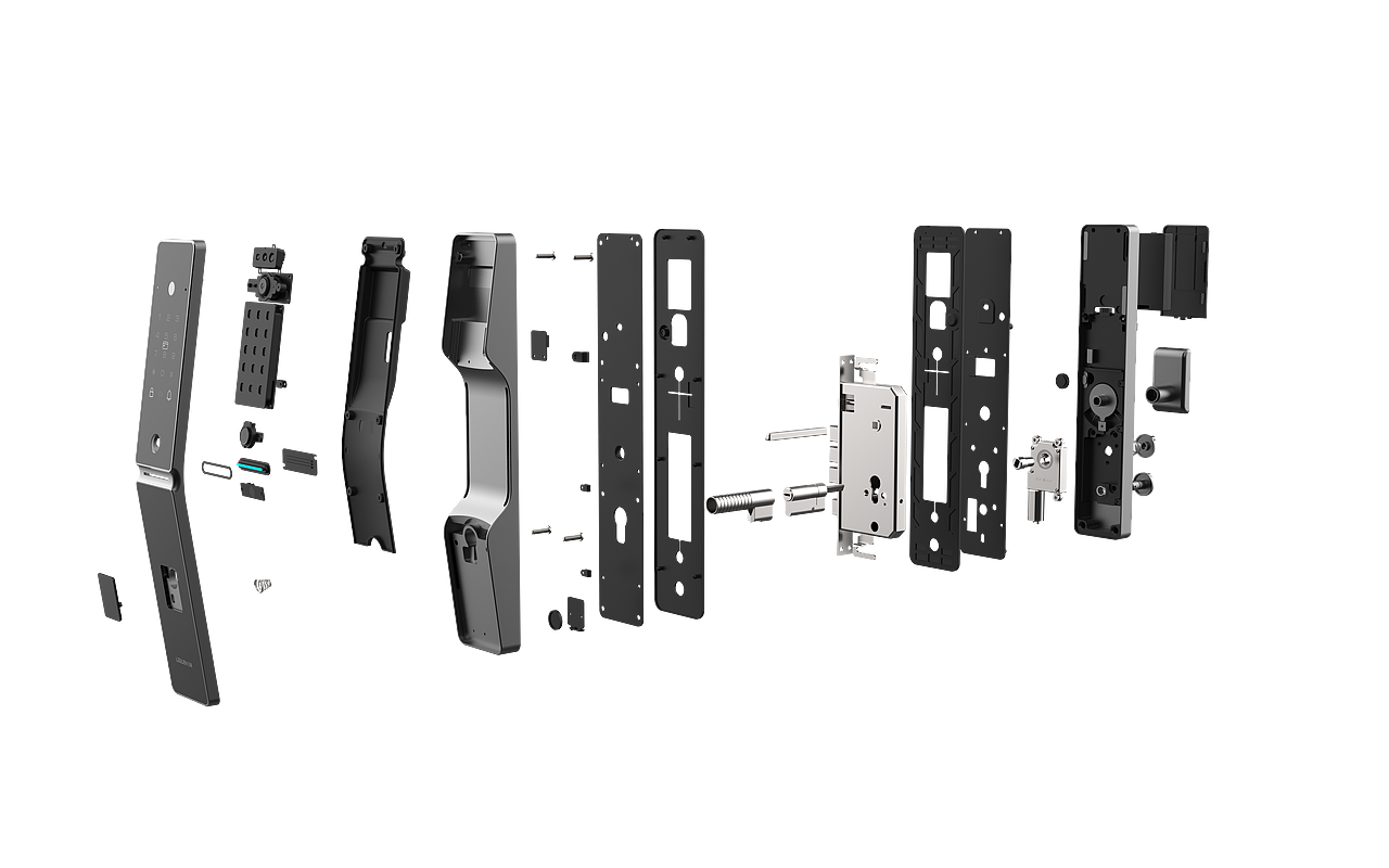 全自动智能锁爆炸图